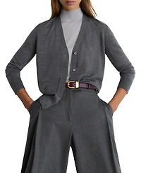Reiss Women's Merino Wool V-Neck Cardigan