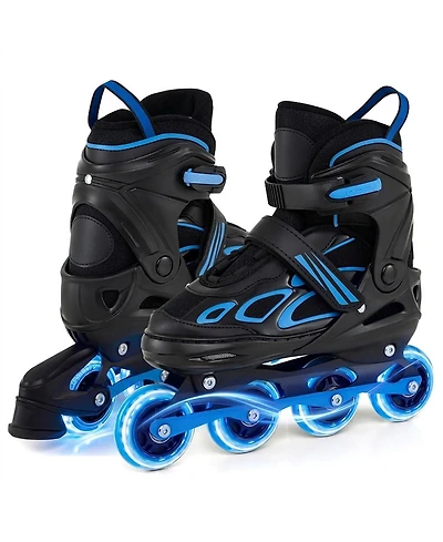 Sugift Adjustable Kids Incline Skates 4 Sizes Adjustable Blade Roller