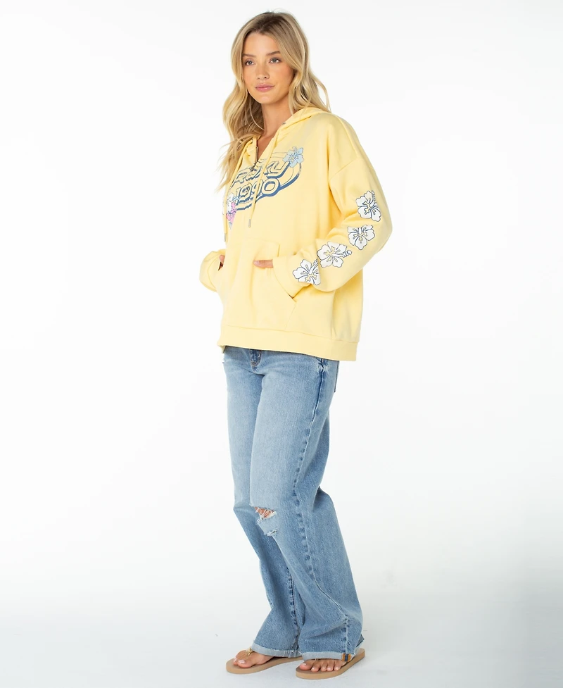 Roxy Women's Sundown Full-Zip Oversized Graphic Hoodie