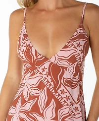 Roxy Women's Lost Paradise Floral-Print Open-Back Maxi Dress