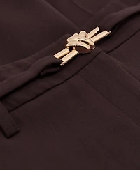 Reiss Women's Leona Flared Belted Trousers