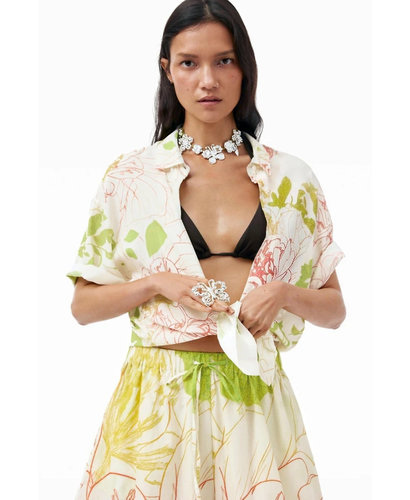 Desigual Women's Floral-Print Pull-On Balloon Pants