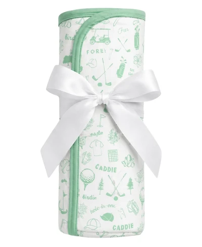 Bits and Bows Baby Unisex Golf Print Blanket