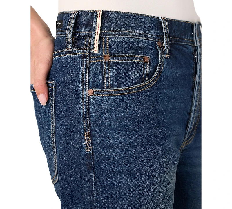 Liverpool Los Angeles Petite Sloane Slouchy-Girlfriend Cuffed Mid-Rise Jeans