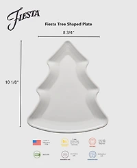 Fiesta Sky Snowflakes Tree Shaped 8.75" Ornament Plate, Exclusively at Macy's