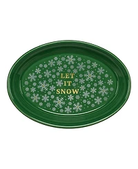 Fiesta Jade Snowflakes Let it Snow Serving Platter, Exclusively at Macy's
