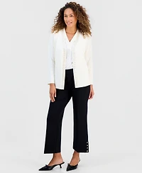Jm Collection Petite Long-Sleeve Open-Front Embellished Cardigan, Macy's Exclusive