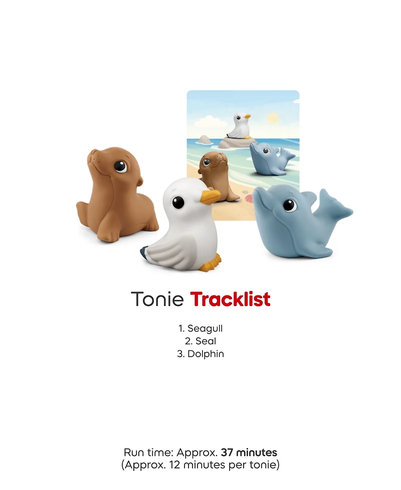 Tonies My First Tonies Ocean Set Real Animal Sounds 3-Piece Audio Figures, Ages 1+