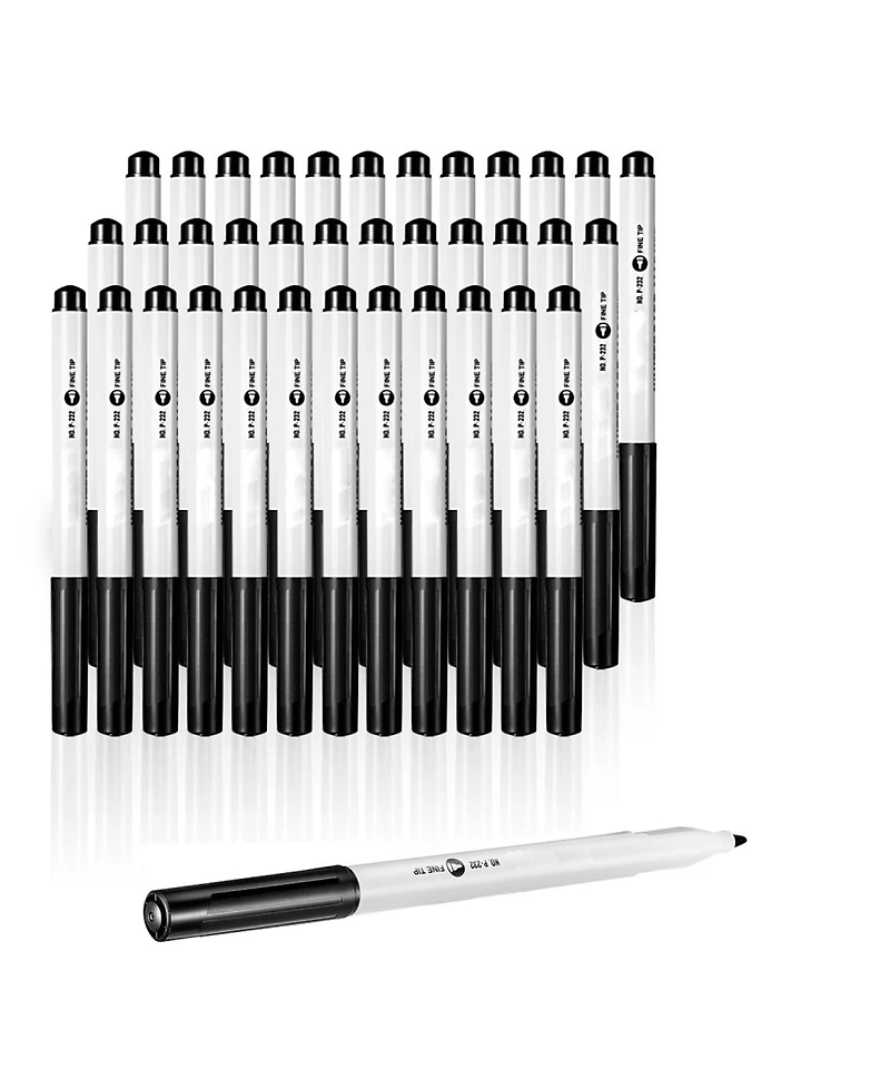 Yobtop Dry Erase Markers 36 Count Black Whiteboard Markers