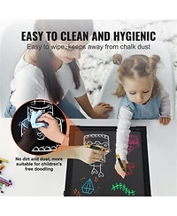 Yobtop Led Message Writing Board Illuminated Erasable Chalkboard, Neon Menu Sign with 8 Markers and Remote Control