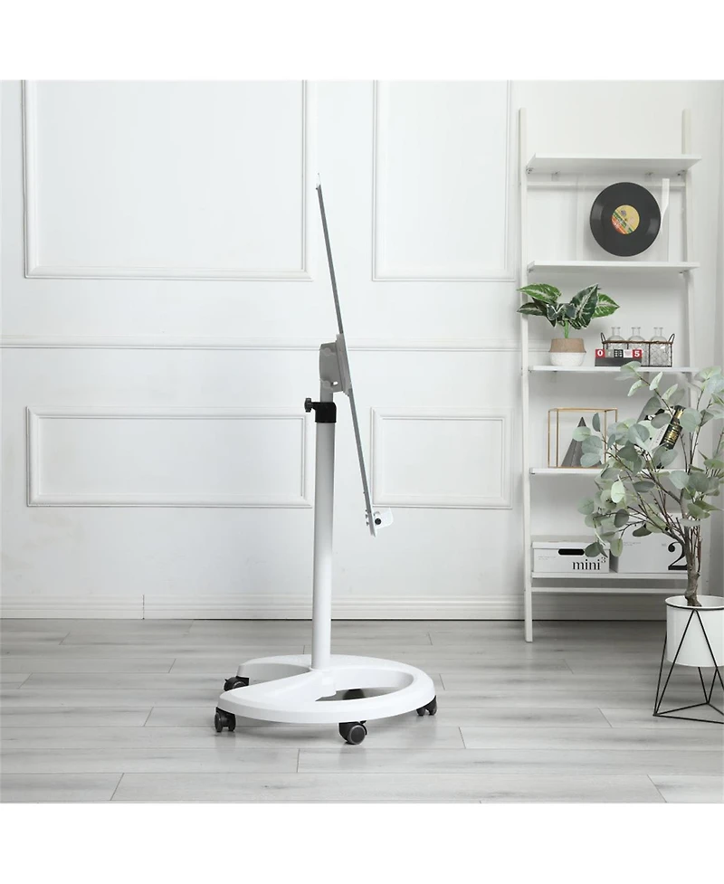 Yobtop Removable Adjustable Height Glass Whiteboard
