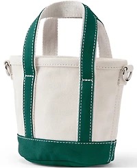 Lands' End Mini Natural Open Top Canvas Tote Bag