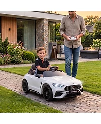 Qaba Licensed Mercedes Amg Cle 53 Electric Car for Kids with Remote,