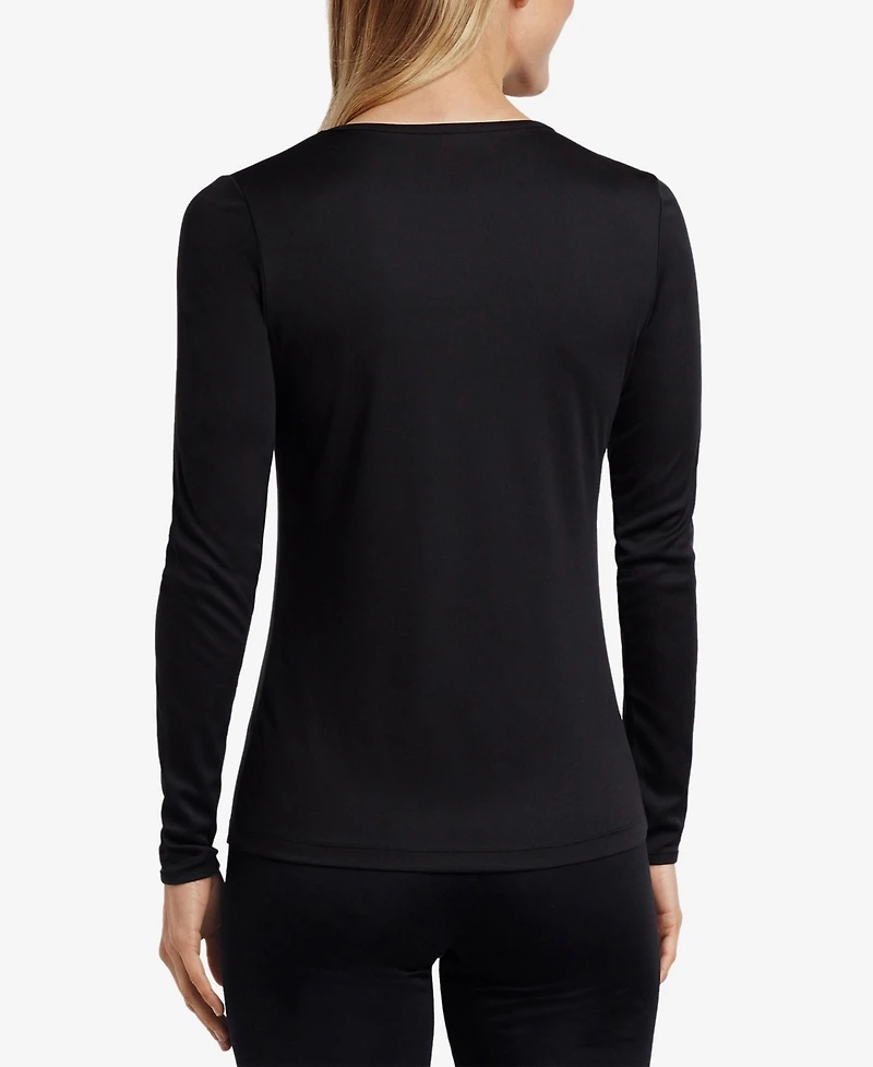 Cuddl Duds Women's Climatesmart Pullover Long-Sleeve Crewneck Top