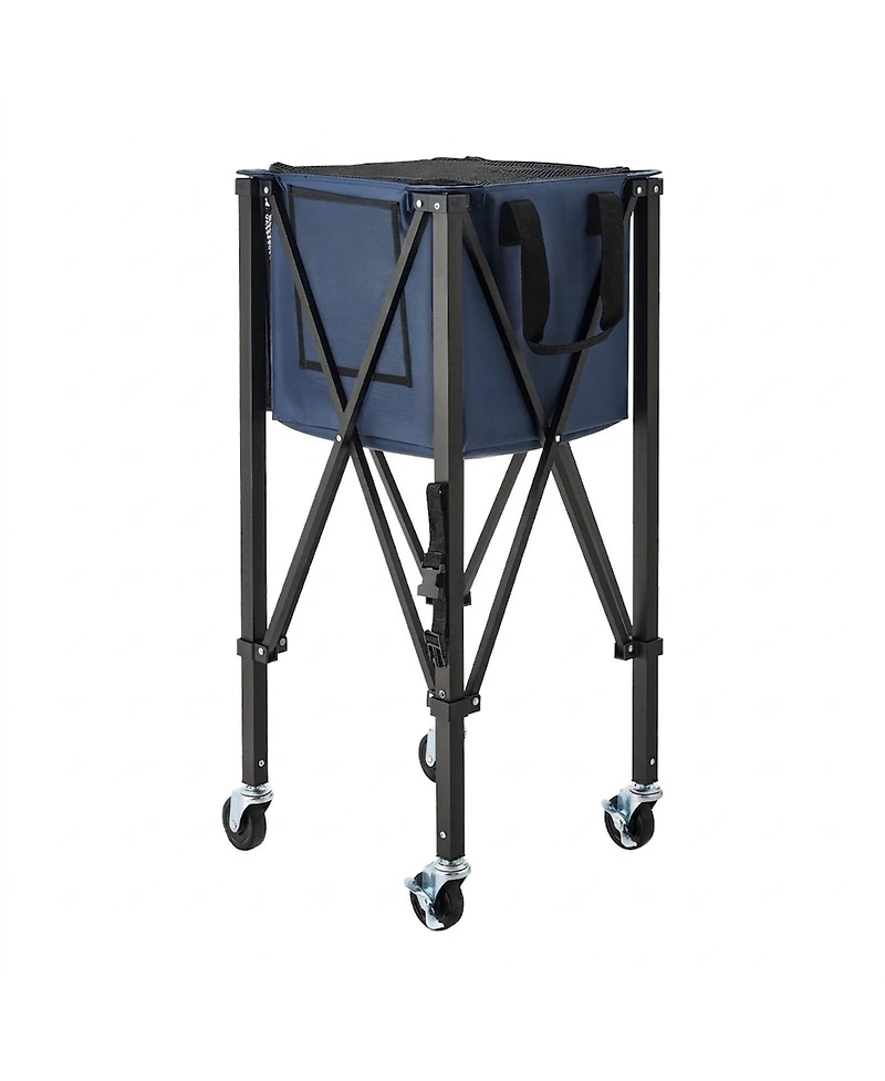 Sugift 2-in-1 Tennis Pickleball Hopper with Pickup Tube Foldable Basket Cart Holds 150 or 260 Balls