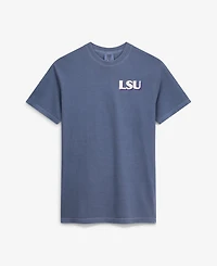 Image One Men's Navy Lsu Tigers Comfort Colors Team Statue T-Shirt