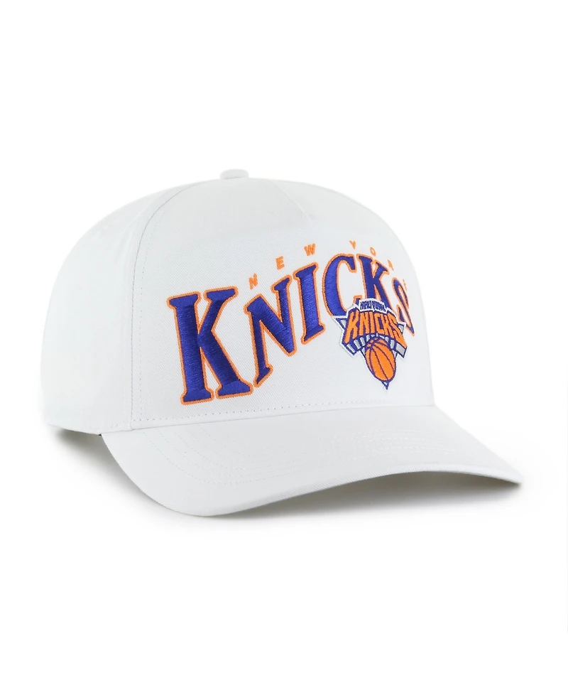 47 Brand Men's White New York Knicks Wave Hitch Adjustable Hat