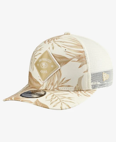 New Era Men's Tan San Francisco 49ers Tonal Palm Coolera 9SEVENTY Adjustable Trucker Hat