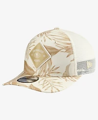 New Era Men's Tan San Francisco 49ers Tonal Palm Coolera 9SEVENTY Adjustable Trucker Hat