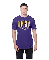 New Era Men's Purple Minnesota Vikings Combine Authentic Training Throwback T-Shirt
