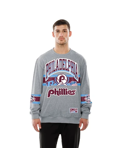 New Era Men's Gray Philadelphia Phillies Sport Classics Sweatshirt