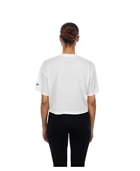 New Era Women's Washington Commanders Cropped Boxy Mesh T-Shirt