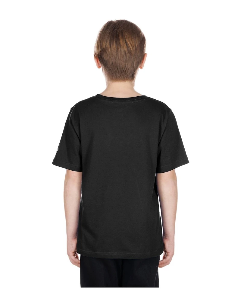 New Era Big Boys and Girls Black Texas Rangers Dia de los Muertos T-Shirt