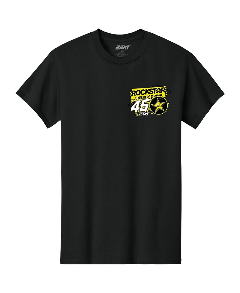 23xi Racing Men's Black Tyler Reddick Rockstar Energy Car T-Shirt