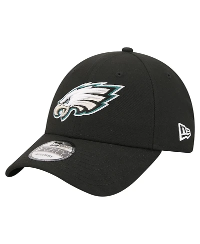 New Era Men's Black Philadelphia Eagles Core Team 9FORTY Adjustable Hat