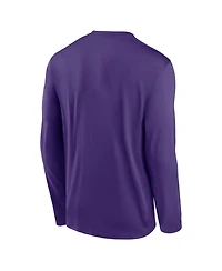 Nike Men's Purple Lsu Tigers Primetime Primary Legend Long Sleeve T-Shirt
