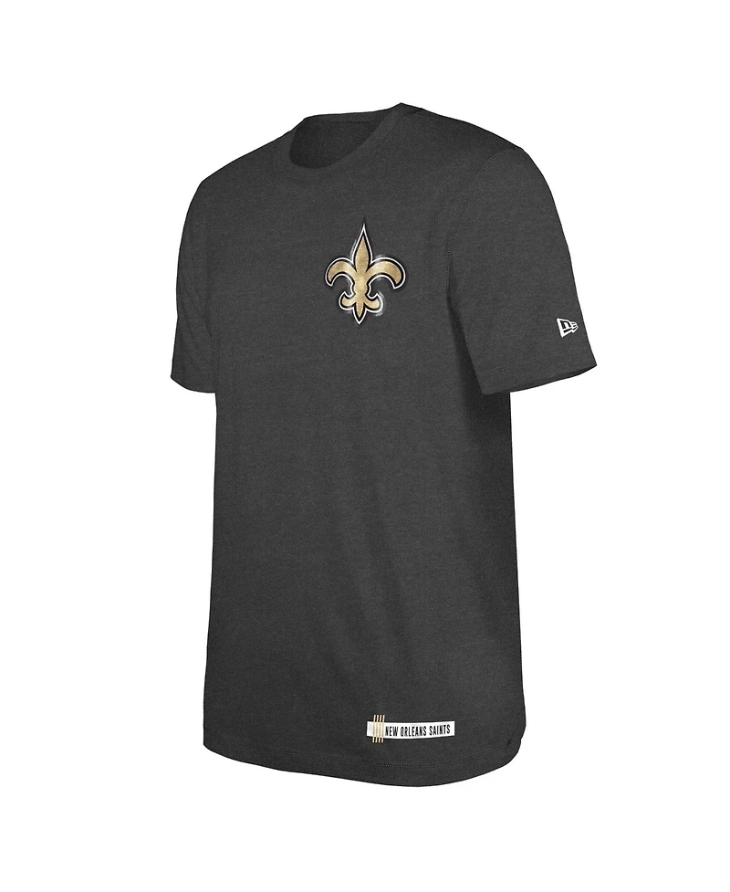 New Era Men's Heather Black Orleans Saints 2024 Nfl Training Camp T-Shirt