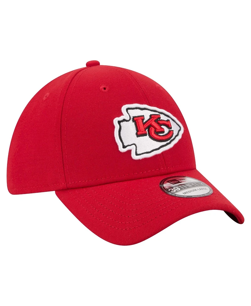 New Era Men's Red Kansas City Chiefs Core Team 39THIRTY Flex Hat