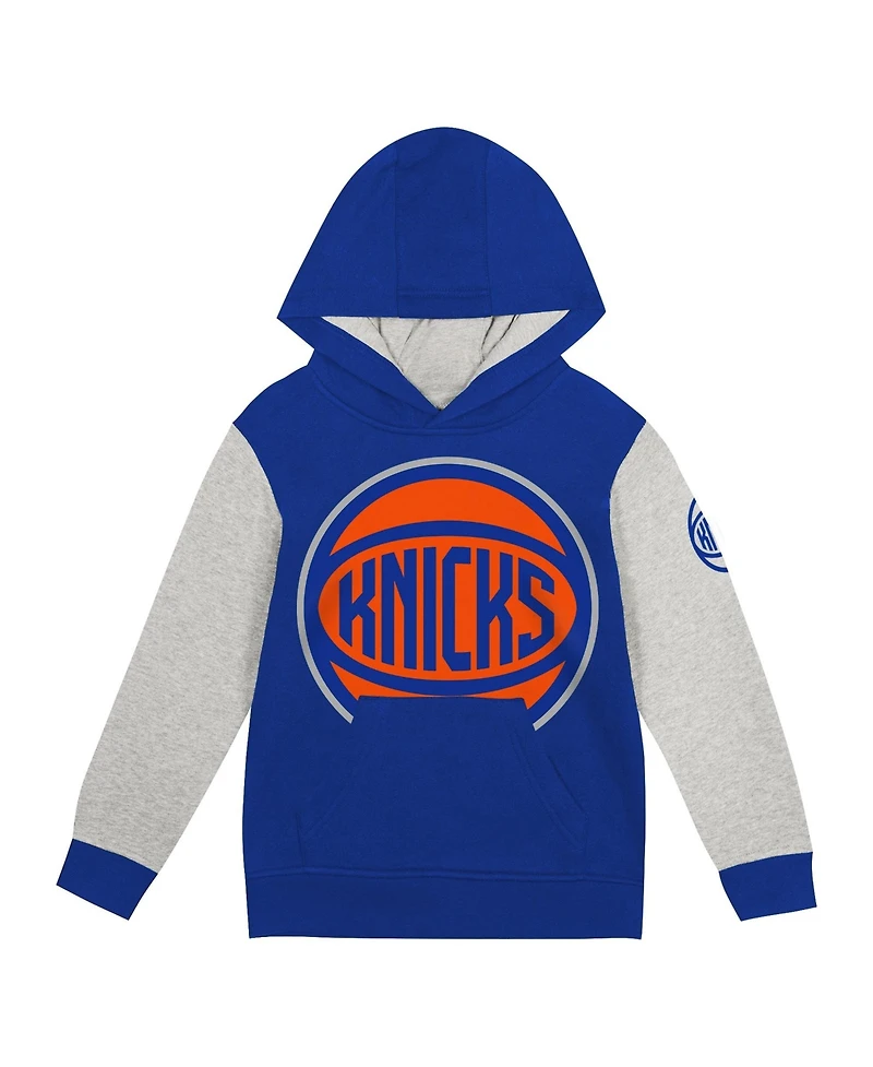 Outerstuff Preschool Blue New York Knicks Fair Catch Hoodie