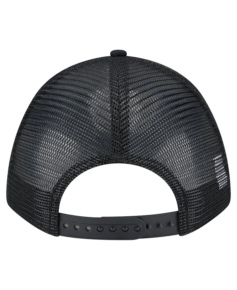 New Era Men's Black San Francisco Giants Gradient 9FORTY A-Frame M-Crown Trucker Adjustable Hat
