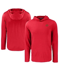 Cutter & Buck Men's Cardinal Iowa State Cyclones Coastline Epic Comfort Eco Long Sleeve Hoodie T-Shirt