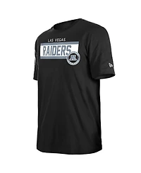 New Era Men's Black Las Vegas Raiders 3rd Down High Density Print T-Shirt