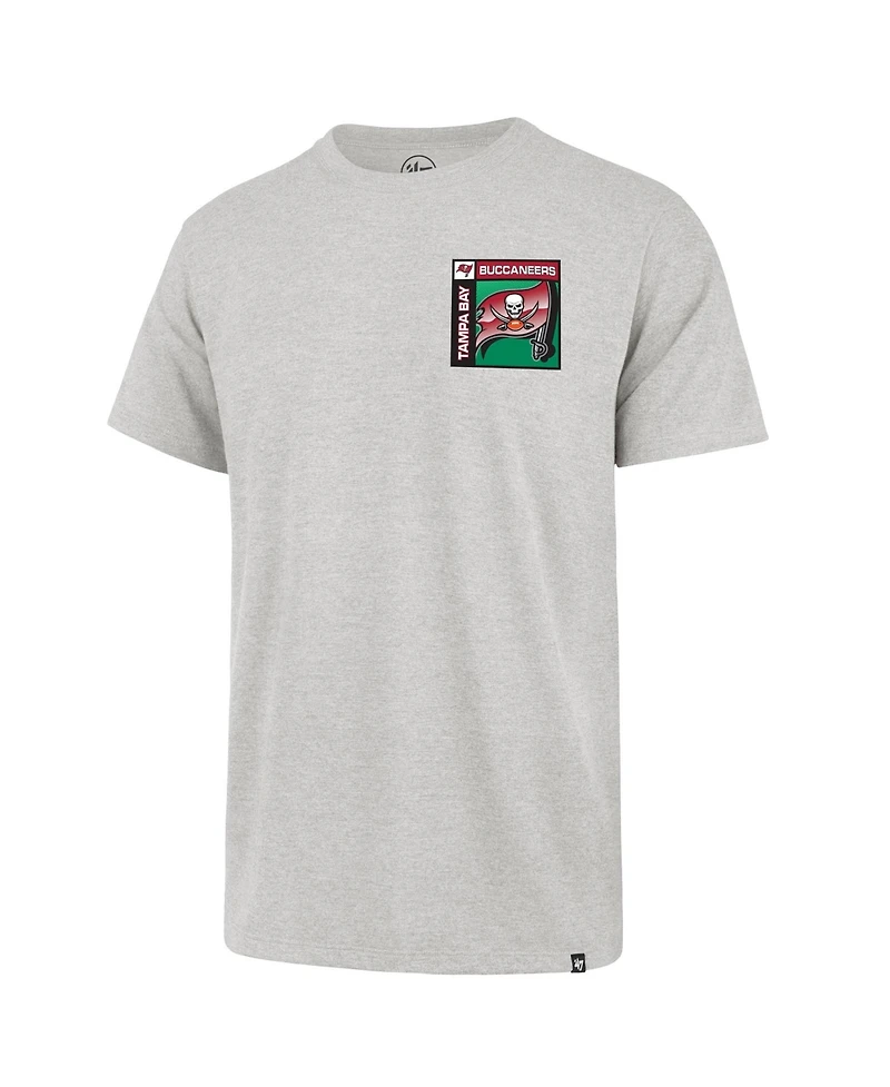 '47 Brand Men's Gray Tampa Bay Buccaneers Chrome Plate Franklin T-Shirt