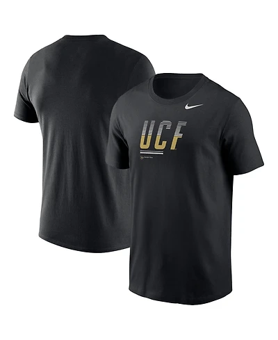 Nike Men's Black Ucf Knights Wordmark Logo Legend T-Shirt