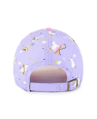 '47 Brand Big Girls Lavender Miami Marlins Unicorn Clean Up Adjustable Hat