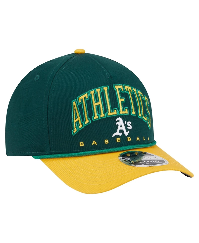 New Era Men's Green/Gold Athletics Arch 9FORTY A-Frame M-Crown Adjustable Hat
