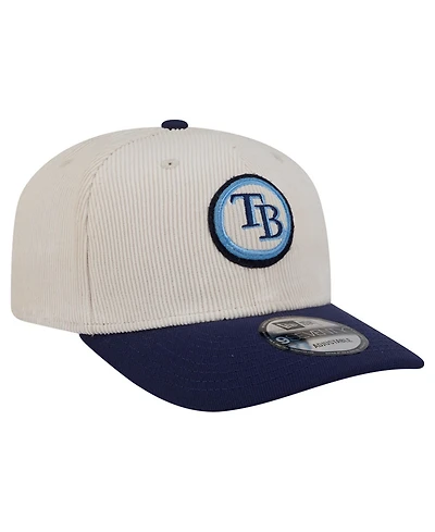 New Era Men's Cream Tampa Bay Rays Loyal 9SEVENTY Adjustable Hat