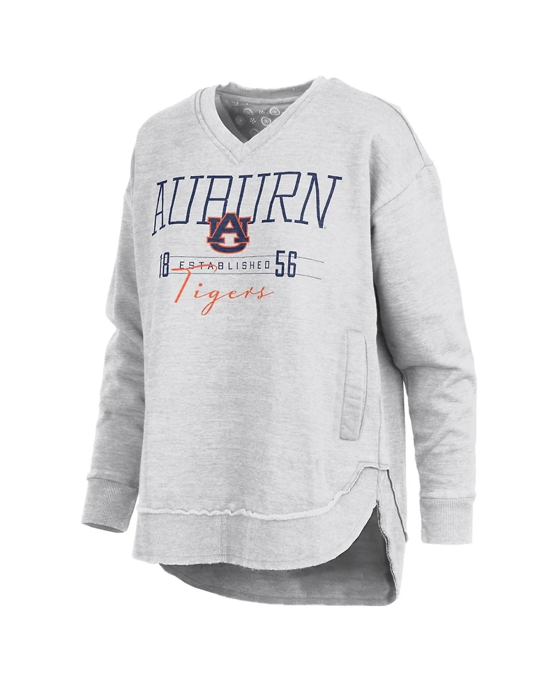 Pressbox Women's Auburn Tigers Marcus East Hall Poncho V-Neck Graphic Sweatshirt