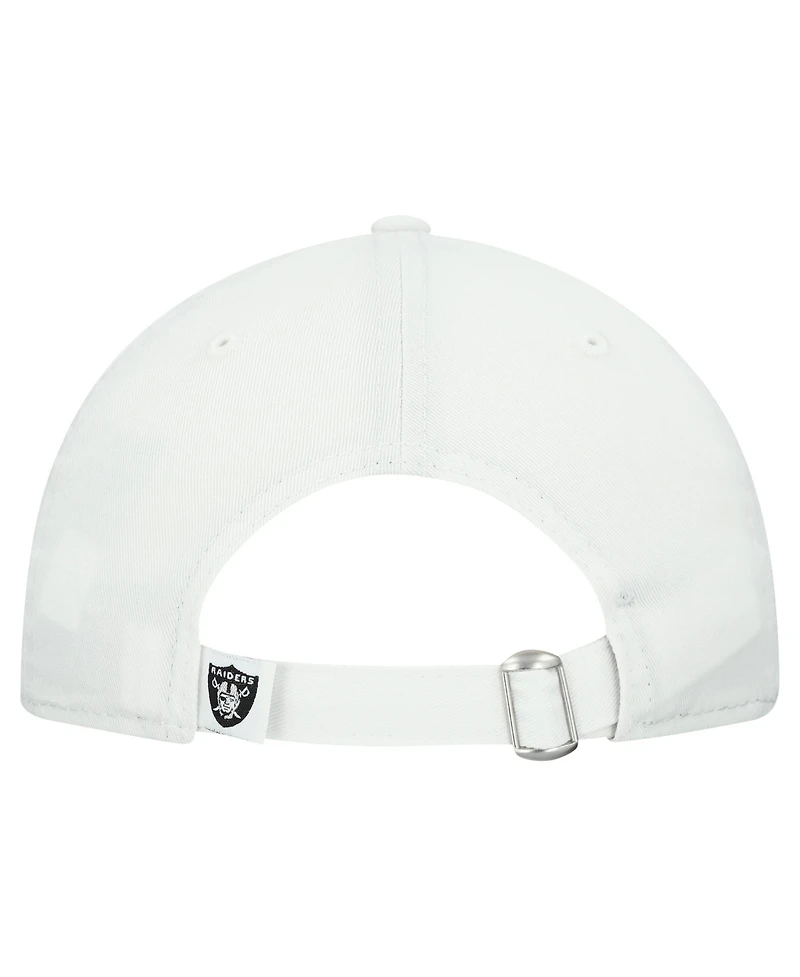 New Era Women's White Las Vegas Raiders Team Fan 9TWENTY Adjustable Hat