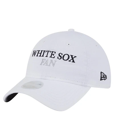 New Era Women's White Chicago White Sox Team Fan 9TWENTY Adjustable Hat