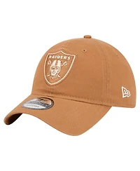 New Era Men's Brown Las Vegas Raiders Stamp 9TWENTY Adjustable Hat