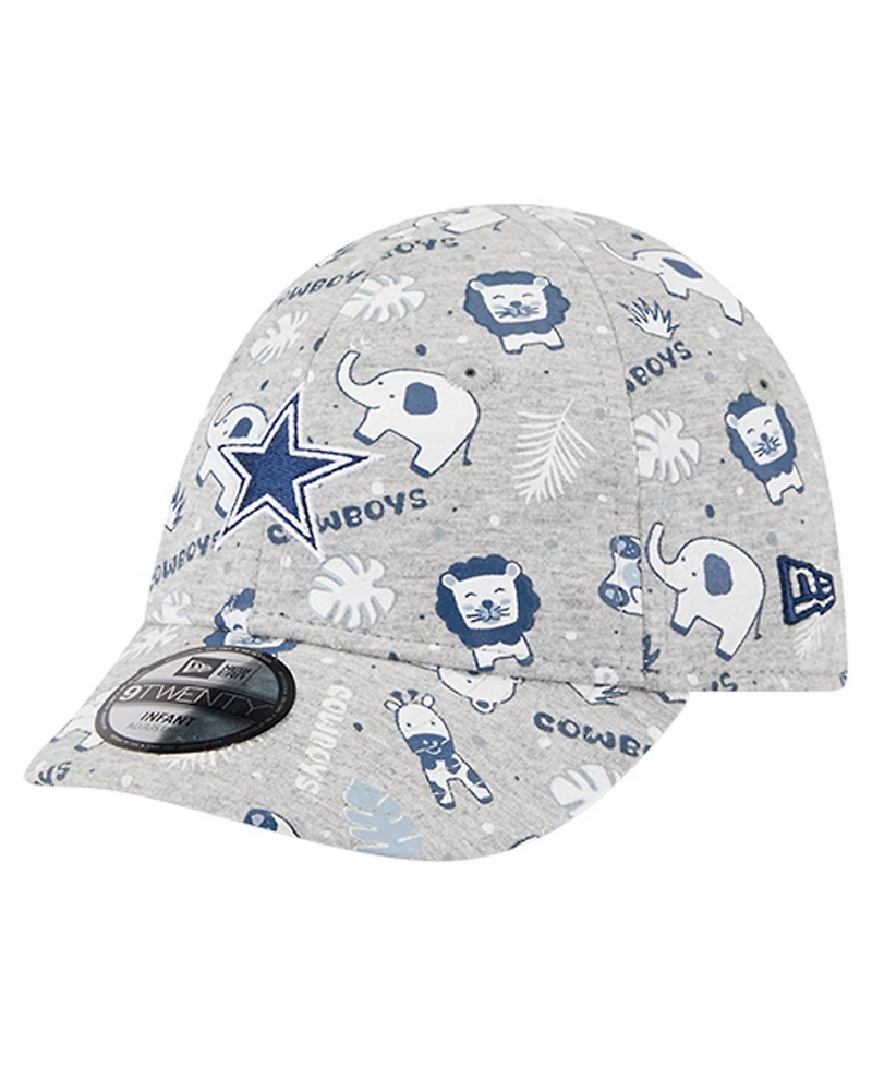 New Era Baby Boys and Girls Gray Dallas Cowboys Animal 9TWENTY Flex Hat