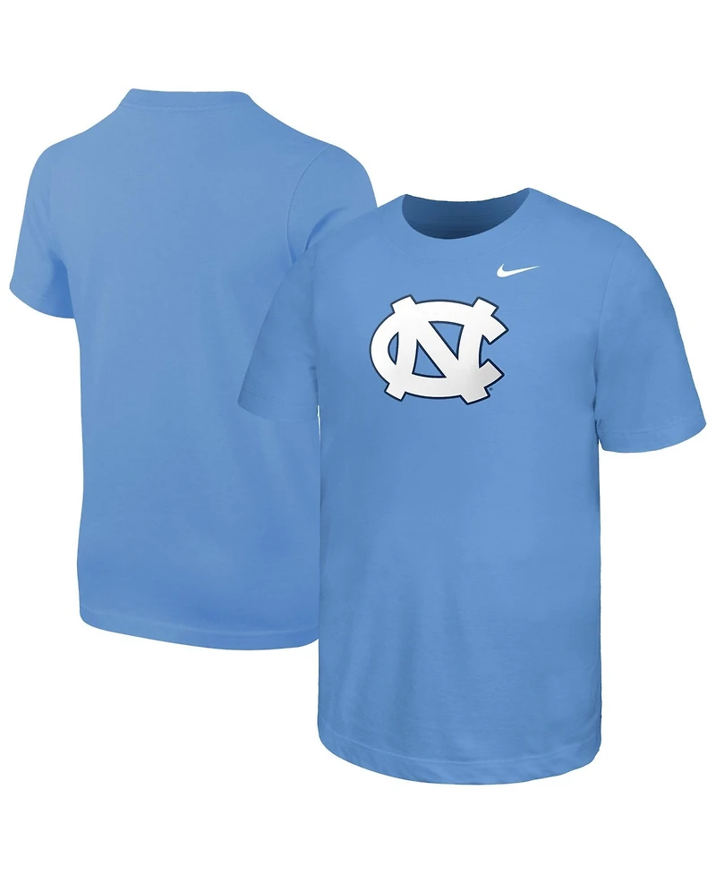 Nike Big Boys and Girls Carolina Blue North Carolina Tar Heels Logo T-Shirt