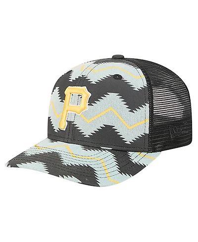 New Era Men's Denim/Black Pittsburgh Pirates Aztec Denim 9SEVENTY Adjustable Hat