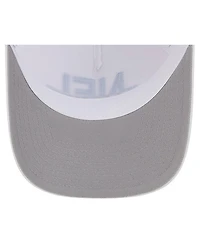 New Era Men's White Detroit Lions Nfl 9FORTY A-Frame M-Crown Adjustable Trucker Hat