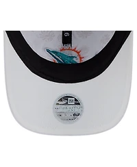 New Era Women's White Miami Dolphins Floral 9TWENTY Adjustable Hat